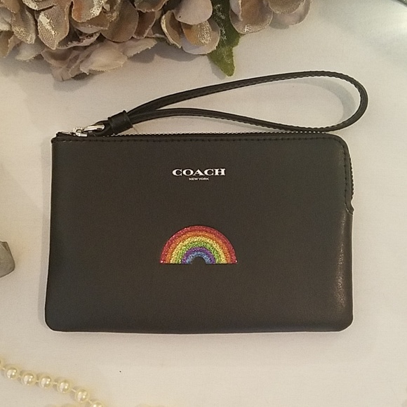 Coach Handbags - NWT Rainbow COACH Wrislet RARE!